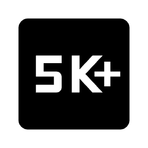 5k Plus Fill Icon from Outlined Fill - Material Symbols Set