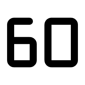 60fps Icon from Rounded Line - Material Symbols Set