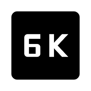 6k Fill Icon from Outlined Fill - Material Symbols Set