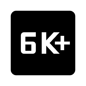 6k Plus Fill Icon from Outlined Fill - Material Symbols Set