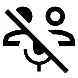 Adaptive Audio Mic Off Icon from Outlined Line - Material Symbols Set