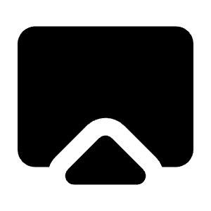 Airplay Fill Icon from Rounded Fill - Streamline Material Free Set