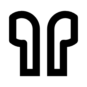 Airpods Icon from Outlined Line - Streamline Material Free Set