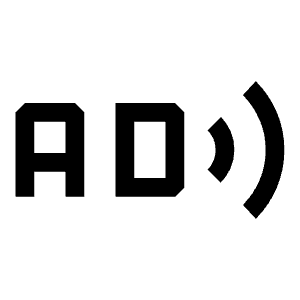 Audio Description Icon from Sharp Line - Material Symbols Set