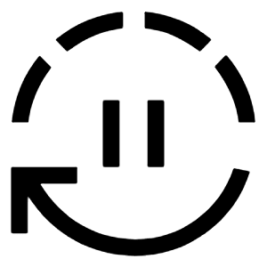 Autopause Icon from Outlined Line - Material Symbols Set