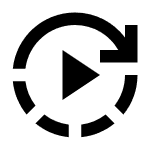 Autoplay Icon from Sharp Line - Material Pro Free Set