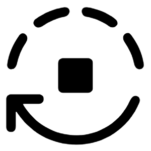 Autostop Icon from Rounded Line - Material Symbols Set