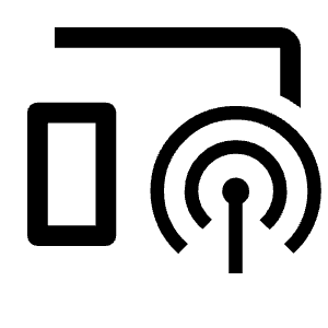 Broadcast On Home Icon from Outlined Line - Material Symbols Set