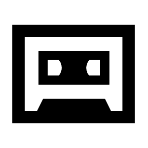 Cassette Tape Icon from Sharp Line - Material Pro Free Set