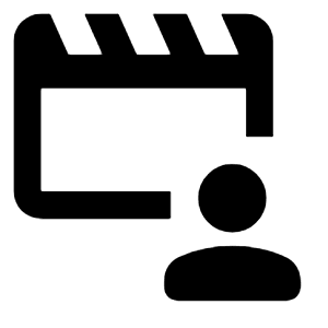 Cinematic Blur Alt Icon from Rounded Line - Streamline Material Free Set