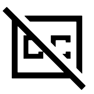 Closed Caption Disabled Icon from Sharp Line - Material Symbols Set
