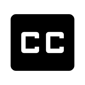 Closed Caption Fill Icon from Outlined Fill - Material Symbols Set