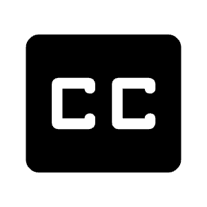 Closed Caption Fill Icon from Rounded Fill - Material Symbols Set