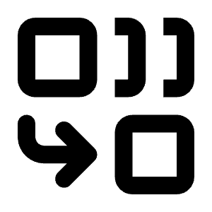 Combine Icon from Rounded Line - Streamline Material Free Set