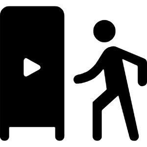 Digital Out Of Home Fill Icon from Rounded Fill - Material Symbols Set