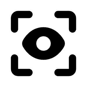 Eye Tracking Fill Icon from Rounded Fill - Streamline Material Free Set