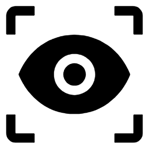 Eye Tracking Fill Icon from Outlined Fill - Material Symbols Set