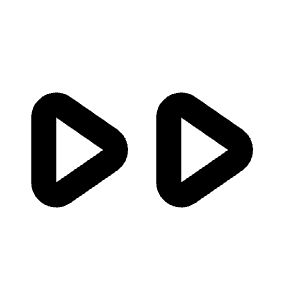 Fast Forward Icon from Rounded Line - Streamline Material Free Set