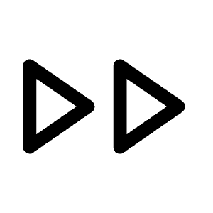 Fast Forward Icon from Rounded Line - Material Symbols Set