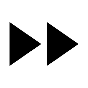 Fast Forward Fill Icon from Outlined Fill - Material Symbols Set