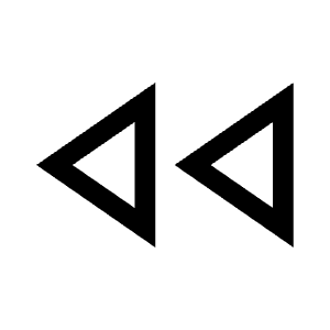Fast Rewind Icon from Outlined Line - Material Symbols Set