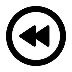 Fast Rewind Circle Icon from Rounded Line - Material Pro Free Set