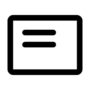 Featured Play List Icon from Rounded Line - Material Symbols Set