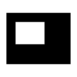 Featured Video Fill Icon from Sharp Fill - Material Symbols Set