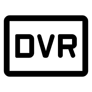 Fiber Dvr Icon from Rounded Line - Material Symbols Set