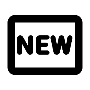 Fiber New Icon from Rounded Line - Streamline Material Free Set