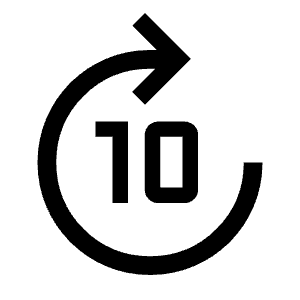 Forward 10 Icon from Outlined Line - Material Symbols Set