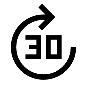 Forward 30 Fill Icon from Sharp Fill - Material Symbols Set
