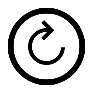 Forward Circle Icon from Outlined Line - Material Symbols Set