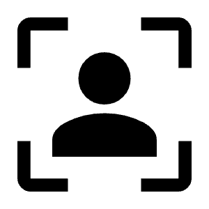 Frame Person Fill Icon from Outlined Fill - Material Symbols Set