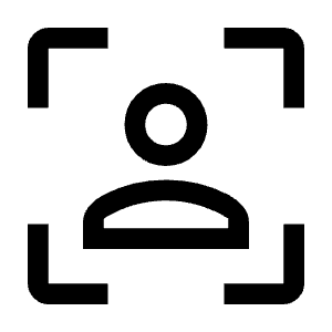 Frame Person Icon from Outlined Line - Material Symbols Set
