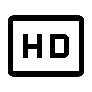 Hd Icon from Outlined Line - Material Symbols Set