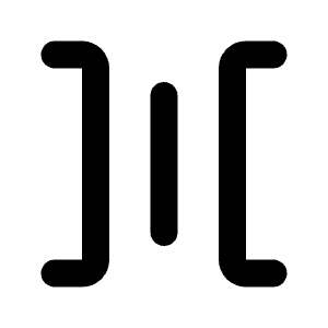 Horizontal Spacing Icon from Rounded Line - Streamline Material Free Set