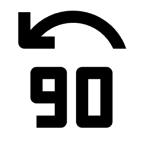 Jump Back 90 Icon from Outlined Line - Streamline Material Free Set