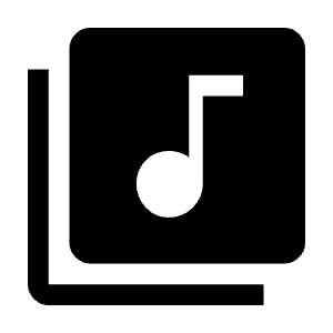 Library Music Fill Icon from Outlined Fill - Material Symbols Set