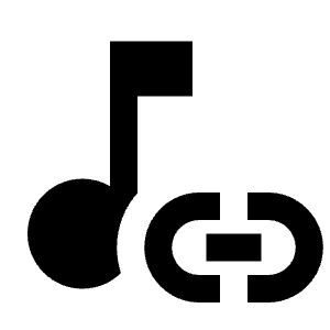 Link Music Icon from Sharp Line - Material Pro Free Set