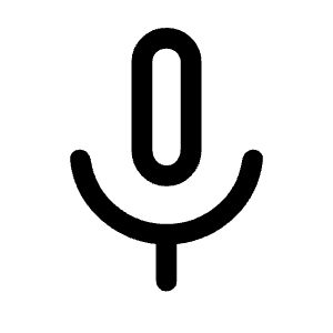 Mic Icon from Rounded Line - Material Symbols Set