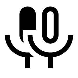 Mic Double Icon from Outlined Line - Material Symbols Set