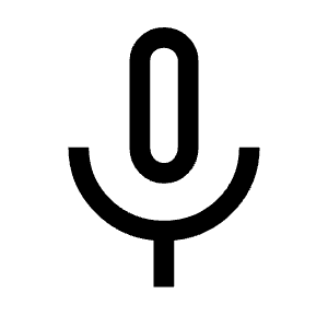 Mic Icon from Sharp Line - Material Symbols Set