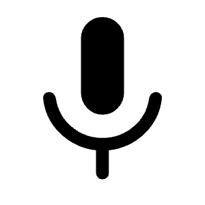 Mic Fill Icon from Rounded Fill - Material Symbols Set
