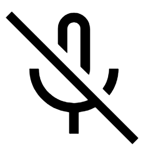 Mic Off Icon from Outlined Line - Material Symbols Set