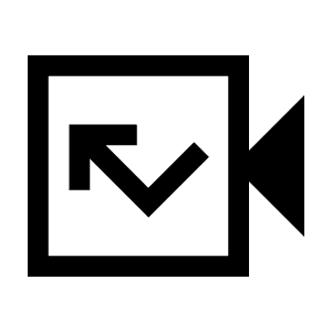 Missed Video Call Icon from Sharp Line - Material Symbols Set