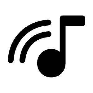 Music Cast Icon from Rounded Line - Material Symbols Set