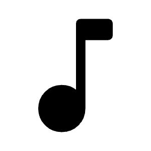Music Note Fill Icon from Rounded Fill - Material Symbols Set