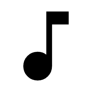 Music Note Fill Icon from Outlined Fill - Material Symbols Set