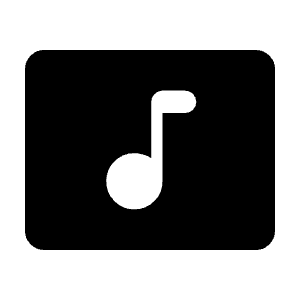 Music Video Fill Icon from Rounded Fill - Material Symbols Set